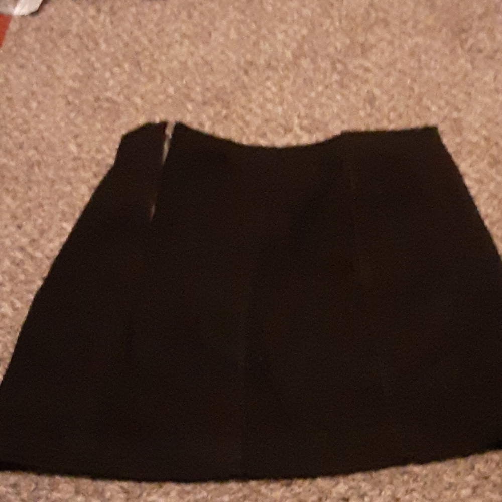 Black mini skirt